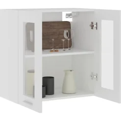 vidaXL - Hangkast - Wit - Bewerkt hout