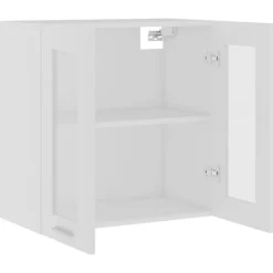 vidaXL - Hangkast - Wit - Bewerkt hout