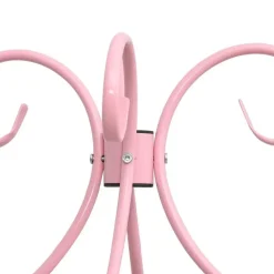 vidaXL - Hemelbed met verfijnd ontwerp - Roze - Metaal - 140x200 cm