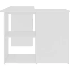 vidaXL - Hoekbureau - Wit - Bewerkt hout