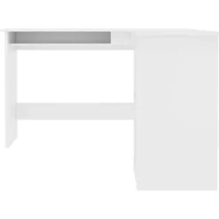 vidaXL - Hoekbureau - Wit - Bewerkt hout