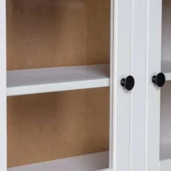 vidaXL - Hoge Kast - Wit - Grenenhout