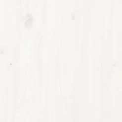 vidaXL - Hoogslaper met bureau - Wit - Massief grenenhout - 90x190 cm