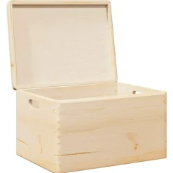 vidaXL - Houten Kist - Bruin - Grenenhout - 40 x 30 x 23 cm