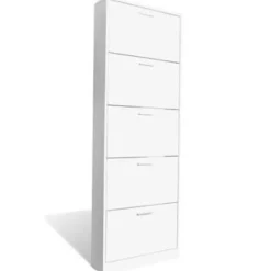 vidaXL - Houten Schoenenkast - Wit - Hout