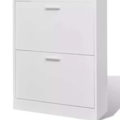 vidaXL - Houten Schoenenkast - Wit - Hout