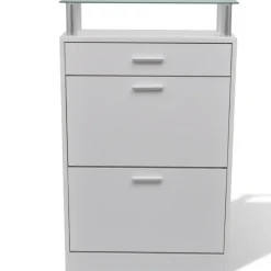 vidaXL - Houten Schoenenkast - Wit - Hout