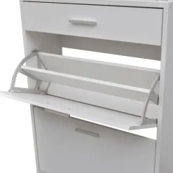vidaXL - Houten Schoenenkast - Wit - Hout