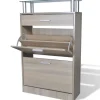 vidaXL - Houten Schoenenkast - Bruin - Hout