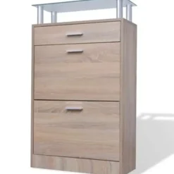 vidaXL - Houten Schoenenkast - Bruin - Hout