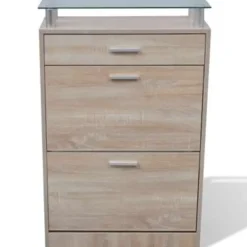 vidaXL - Houten Schoenenkast - Bruin - Hout