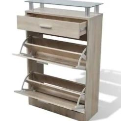 vidaXL - Houten Schoenenkast - Bruin - Hout