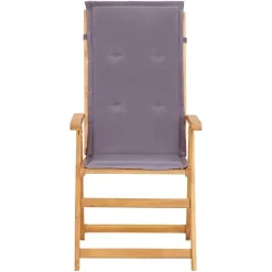 vidaXL - Houten Stoel - Grijs - Hout - 2 stuks