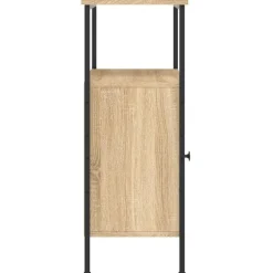 vidaXL - Industrieel Nachtkastjes met deur - Sonoma eiken - 41x31x80 cm - 2 st