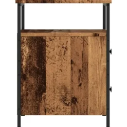 vidaXL - Industrieel Nachtkastjes met 2 lades - Oud hout - 44x45x60 cm - 2 st