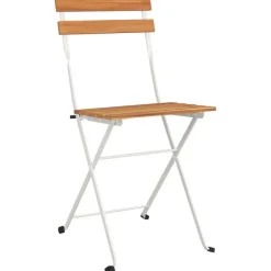 vidaXL - Inklapbare Bistrostoel - Bruin - Acaciahout en staal - 2 stuks