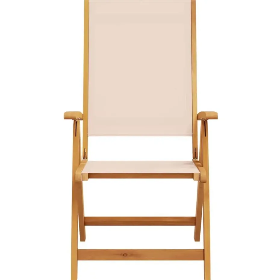 vidaXL - Inklapbare tuinstoelen - Bruin - Acaciahout - 2 stuks