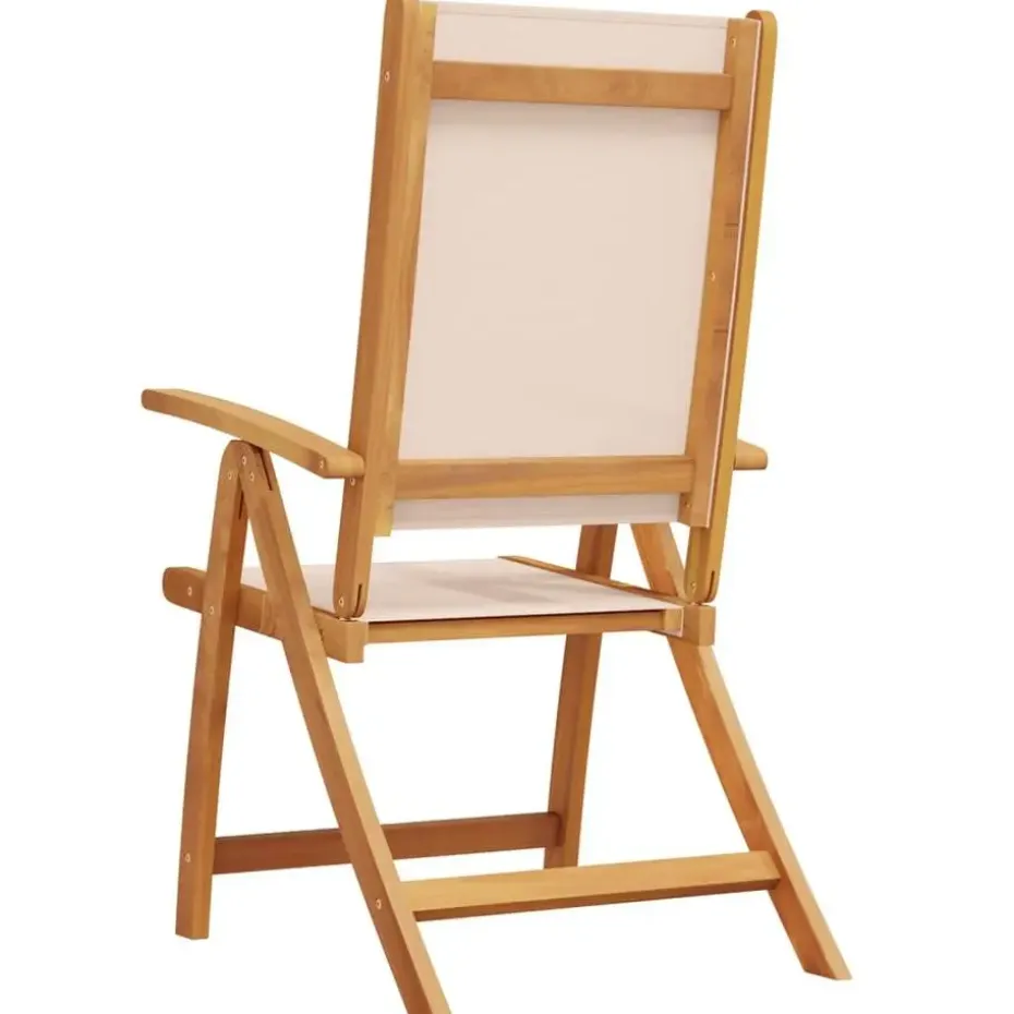 vidaXL - Inklapbare tuinstoelen - Bruin - Acaciahout - 2 stuks