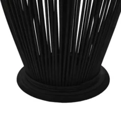 vidaXL - Kaarsenhouder - Zwart - Bamboe