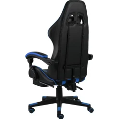 vidaXL - Kantoorstoel - Blauw - Kunstleer