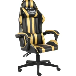 vidaXL - Kantoorstoel - Goud - Kunstleer