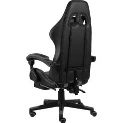 vidaXL - Kantoorstoel - Grijs - Kunstleer