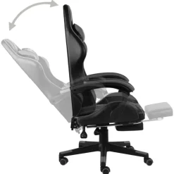 vidaXL - Kantoorstoel - Grijs - Kunstleer