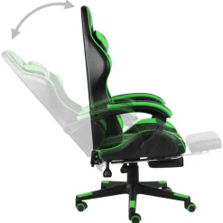 vidaXL - Kantoorstoel - Groen - Kunstleer