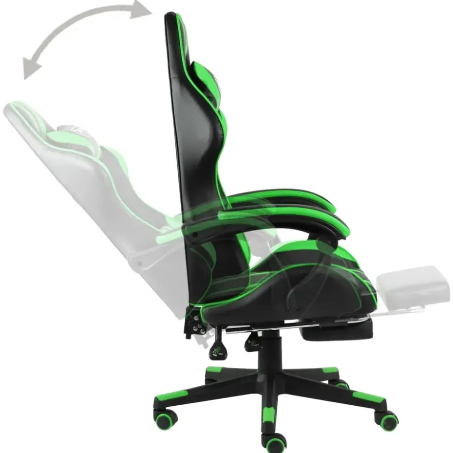 vidaXL - Kantoorstoel - Groen - Kunstleer