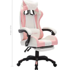 vidaXL - Kantoorstoel - Roze - Kunstleer