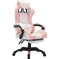 vidaXL - Kantoorstoel - Roze - Kunstleer