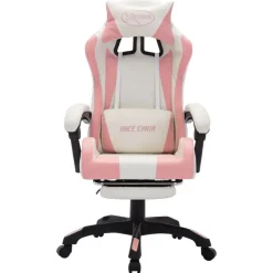 vidaXL - Kantoorstoel - Roze - Kunstleer