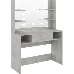 vidaXL - Kaptafel - Grijs - MDF