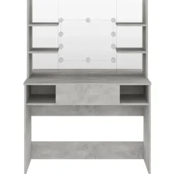 vidaXL - Kaptafel - Grijs - MDF