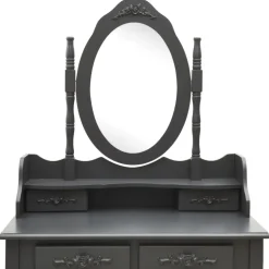 vidaXL - Kaptafel - Grijs - Hout