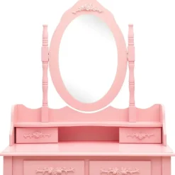 vidaXL - Kaptafel - Roze - Hout