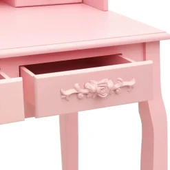 vidaXL - Kaptafel - Roze - Hout