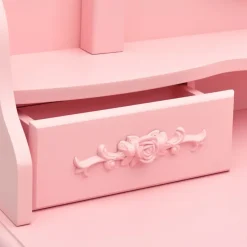 vidaXL - Kaptafel - Roze - Hout