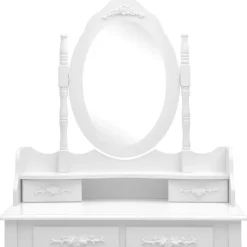 vidaXL - Kaptafel - Wit - Hout