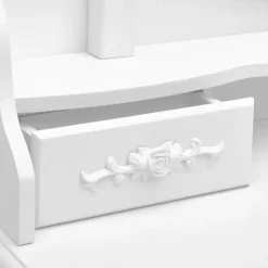 vidaXL - Kaptafel - Wit - Hout