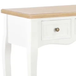 vidaXL - Kaptafel - Wit - Hout