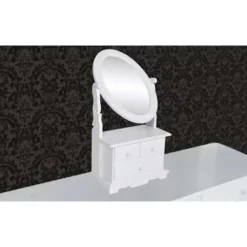 vidaXL - Kaptafel - Wit - Hout