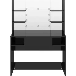 vidaXL - Kaptafel - Zwart - MDF