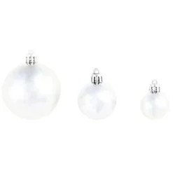 vidaXL - Kerstbal - Zilver - Kunststof - 100 stuks