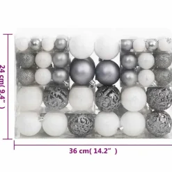 vidaXL - Kerstballenset - Multikleur - Polystyreen