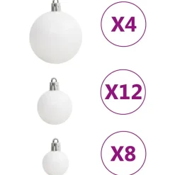 vidaXL - Kerstballenset - Multikleur - Polystyreen
