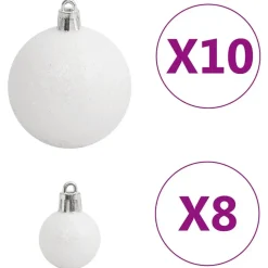 vidaXL - Kerstballenset - Multikleur - Polystyreen