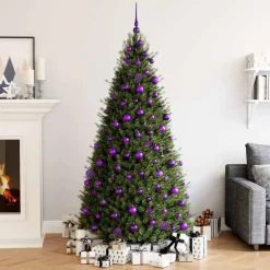 vidaXL - Kerstballenset - Paars - Polystyreen