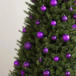 vidaXL - Kerstballenset - Paars - Polystyreen