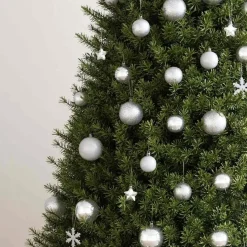 vidaXL - Kerstballenset - Zilver - Polystyreen